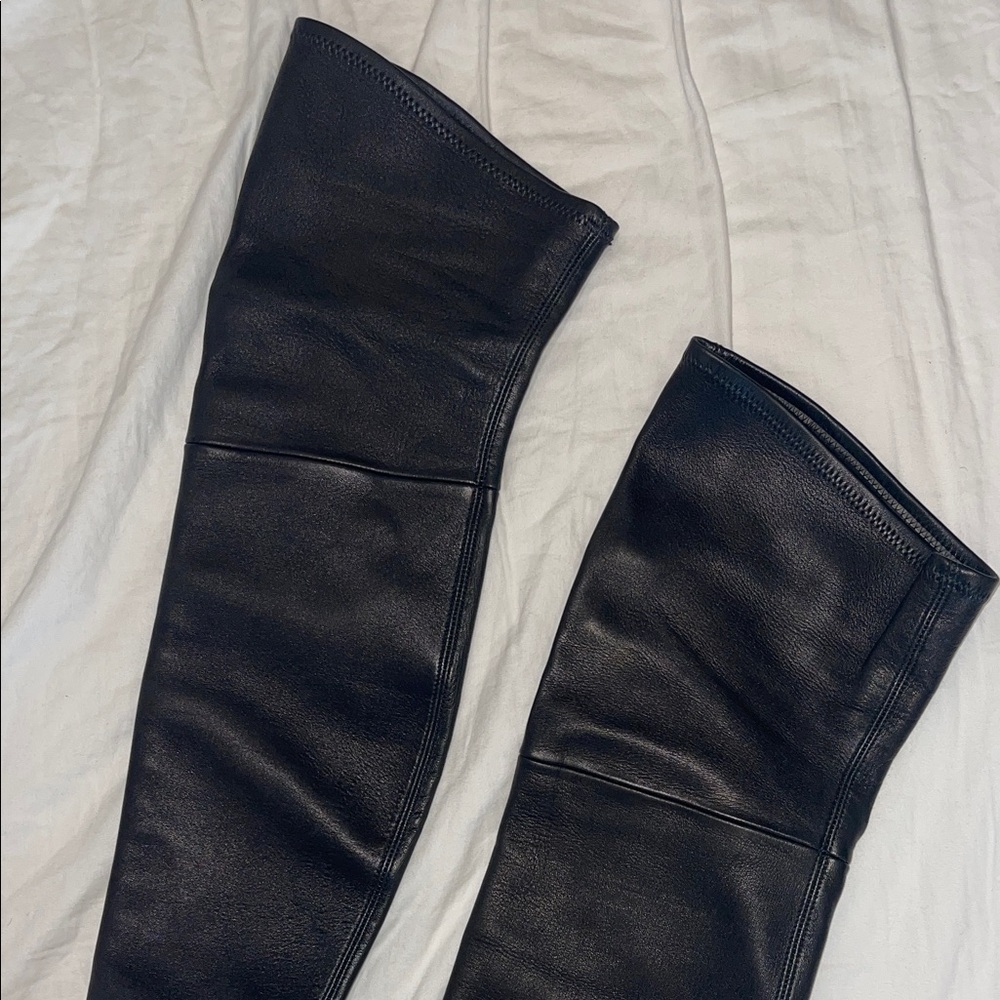 Casadei Over-the-Knee stretch leather Boots 8.5 - Picture 2 of 8